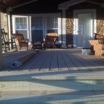 Front porch and deck before TWP Rustic 116 stain.