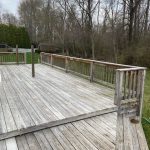 section of deck before RAD treatment