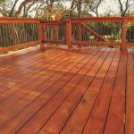 Photo of wooden deck with fresh stain. Image shows interesting angle of deck boards.
** Note: Slight blurriness, best at smaller sizes